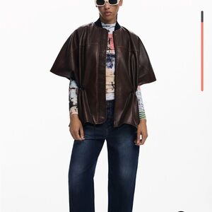 Desigual Dark Leather Jacket
